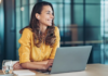businesswoman with a laptop
