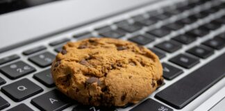 Cookies on a Keyboard. Concept for Cookieless Future