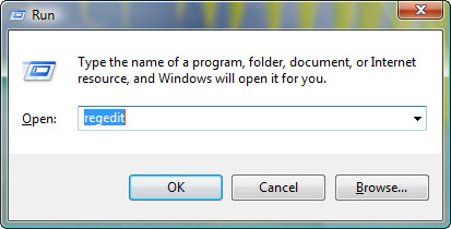 windows7 regedit